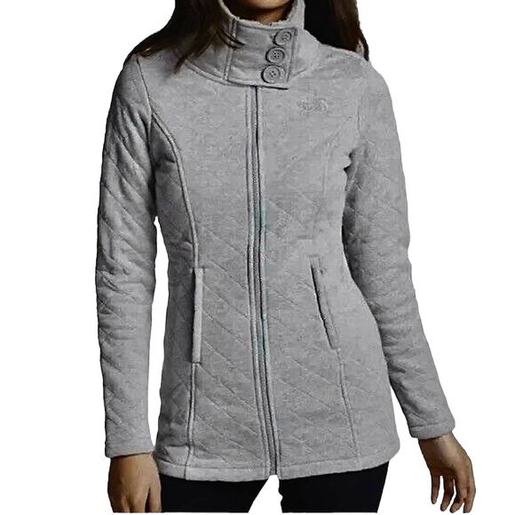 The North Face Caroluna small quilted fleece hip length jacket C 1931 - Picture 1 of 16